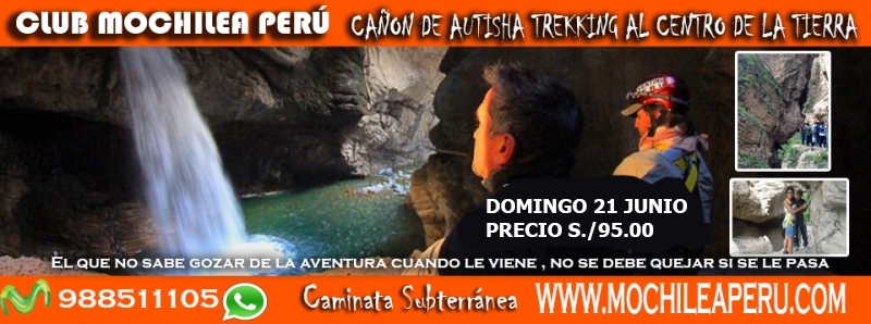 CAñON DE AUTISHA Trekking más Rapel Al Centro de la tierra