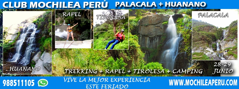 CAMPING palacala Huanano Rapel Tirolesa 