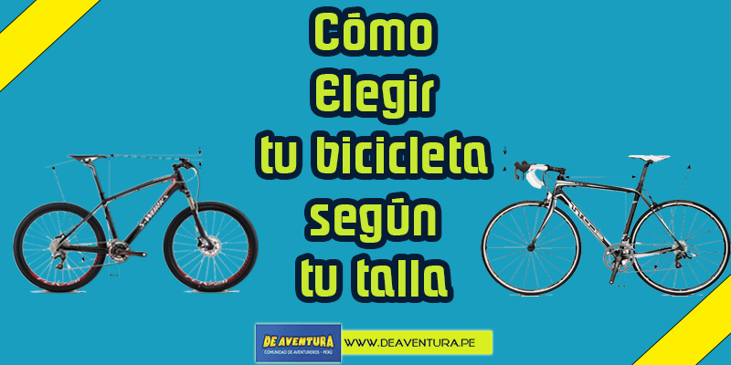 Cómo elegir tu bicicleta según tu talla.