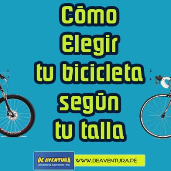 Cómo elegir tu bicicleta según tu talla.
