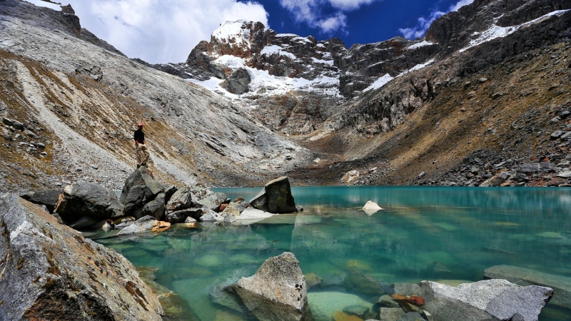 Foto 2 de Laguna Churup en Cordillera Blanca, Parque Nacional Huascarán, Ancash - De Aventura