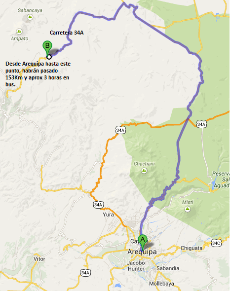 Como llegar a la Montaña Ampato